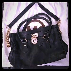 Michael Kor’s Hamilton - Medium Black & Gold